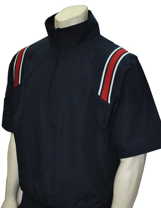 BBS324-Smitty 1/2 Sleeve Pullover Jacket w/ Half Zipper / Option With Embroidered Logo Option Available in 3 Color Combinations