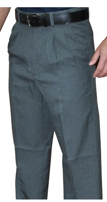 BBS374-Smitty Pleated Base Pants with Expander Waist Band - Available in Charcoal Grey