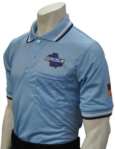 USA300GA - Smitty "Made in USA" - Short Sleeve Baseball/Softball Shirt Powder Blue