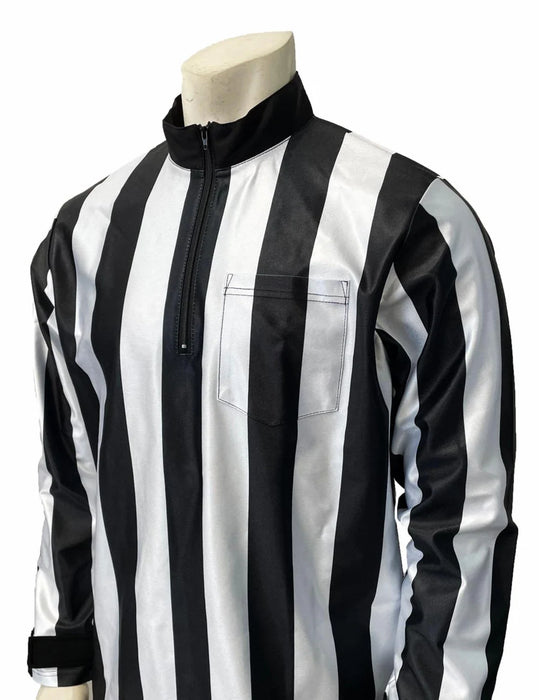 FBS126-Smitty 2" Stripe Water Resistant Single Layer Shirt / Option With Embroidered Logo