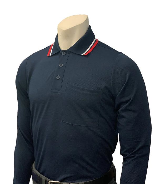 BBS308 - NEW Smitty High Performance "BODY FLEX" Style Long Sleeve Umpire Shirts - No Logo - Available in 3 Color Combinations