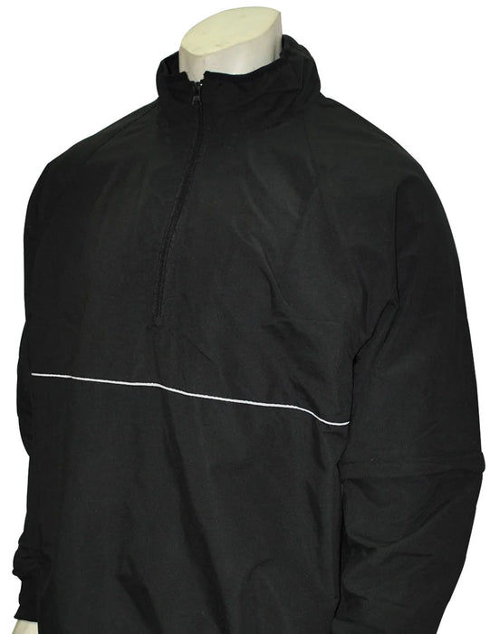 BBS323-Smitty Convertible Half Sleeve Pullover Jacket / Option With Embroidered Logo - Available in Black Only