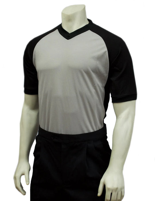 BKS207-Smitty Grey Performance Sleeve w/ Black Raglan Sleeve and Black Side Panel