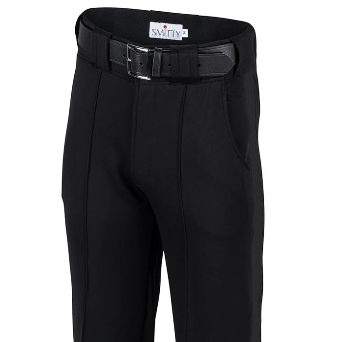 FBS187 - Smitty Performance Polyester Ultra Tapered Fit Black Lacrosse Referee Pants