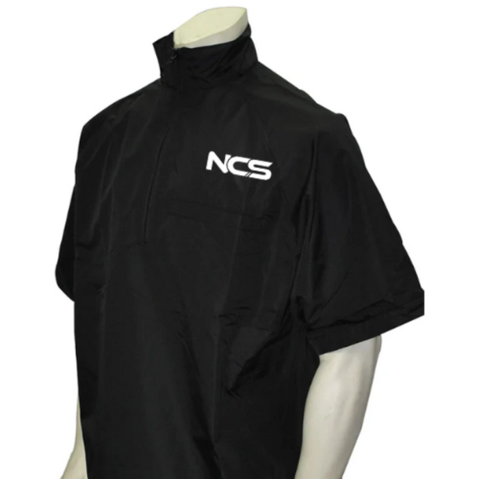 NCS326-Smitty Convertible Half Sleeve Pullover Jacket - Black - With NCS Logo