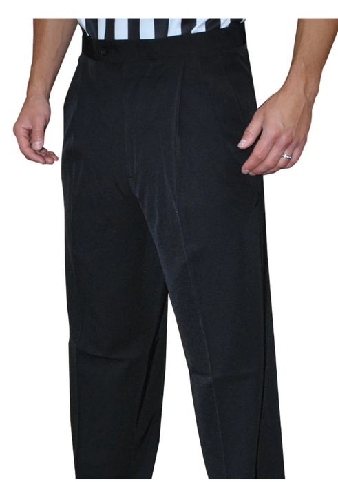 BKS291-"NEW TAPERED FIT PANTS" Smitty 4-Way Stretch Pleated Pants w/ Slash Pockets