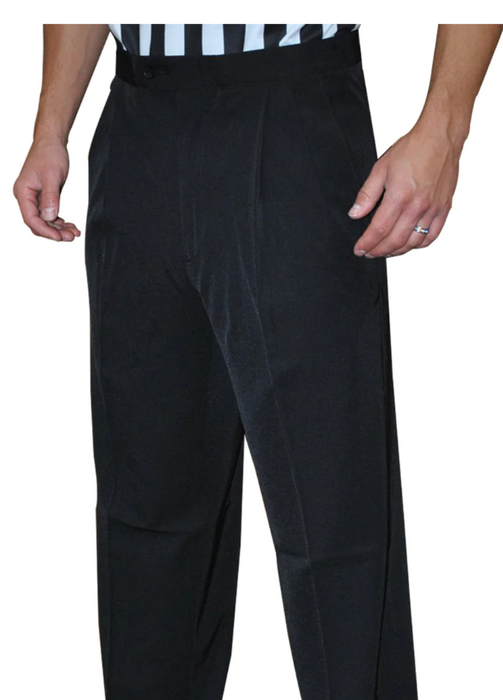 BKS271-Smitty 100% Polyester Pleated Pants w/ Slash Pockets