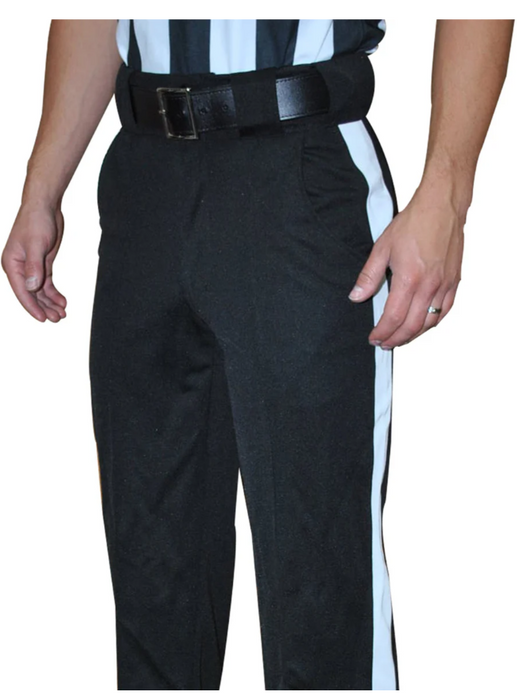 FBS182-Smitty Black Warm Weather Pants w/ 1 1/4" White Stipe