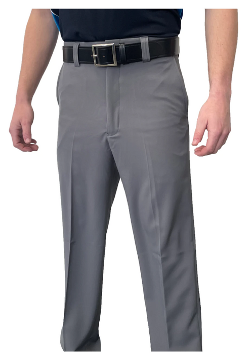 BBS355HG - "NEW" Men's Smitty "4-Way Stretch" FLAT FRONT PLATE PANTS with SLASH POCKETS "NON-EXPANDER"- HEATHER GREY Regular price