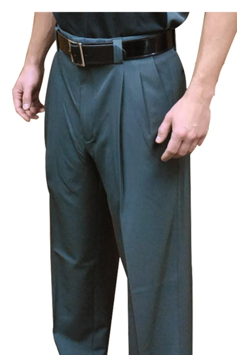 BBS396-Smitty "NEW EXPANDER WAISTBAND    4-Way Stretch" Pleated Plate Pants-Charcoal Grey Regular price