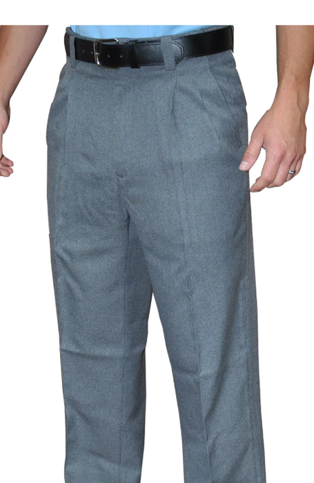 BBS375-Smitty Pleated Combo Pants with Expander Waist Band - Available in Heather and Charcoal Grey