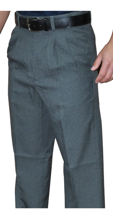 BBS375-Smitty Pleated Combo Pants with Expander Waist Band - Available in Heather and Charcoal Grey