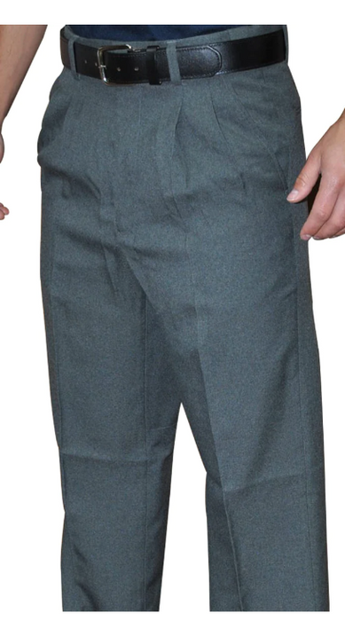 BBS376-Smitty Pleated Plate Pants w/ Expander Waist Band - Available in Charcoal Grey