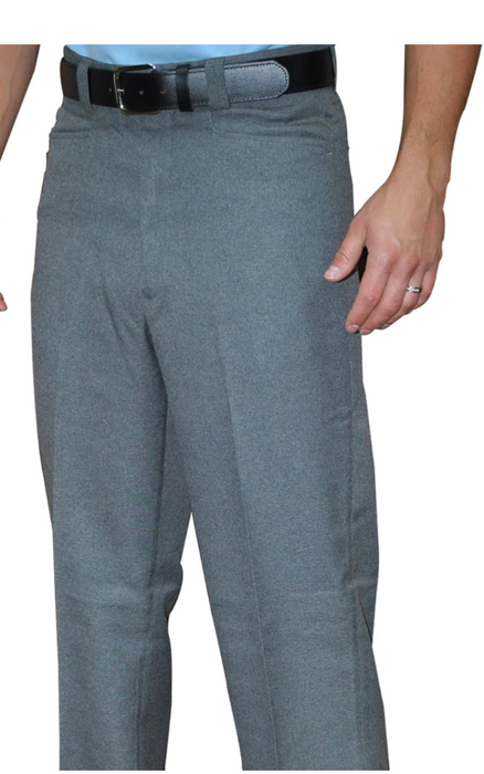 BBS380-Smitty Flat Front Plate Pants - Heather Grey