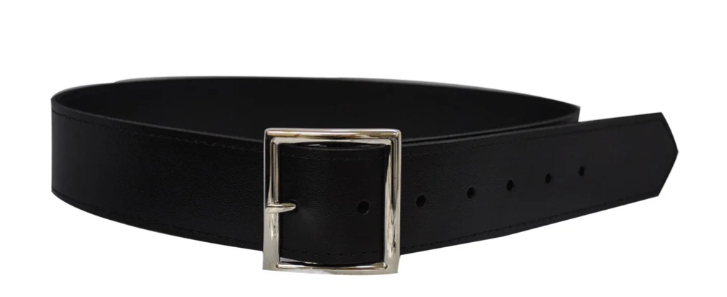 ACS563-Leather 1 3/4" Black Belt