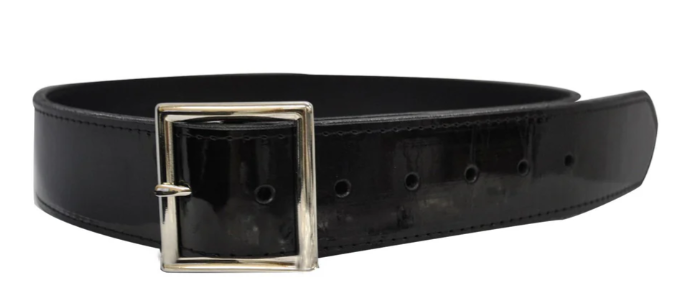 ACS581-Patent Leather 1 3/4" Black Belt