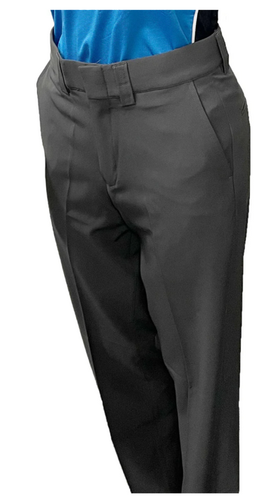 BBS359- "NEW" Women's Smitty "4-Way Stretch" FLAT FRONT BASE PANTS with SLASH POCKETS "NON-EXPANDER"- Charcoal Grey and Heather Grey