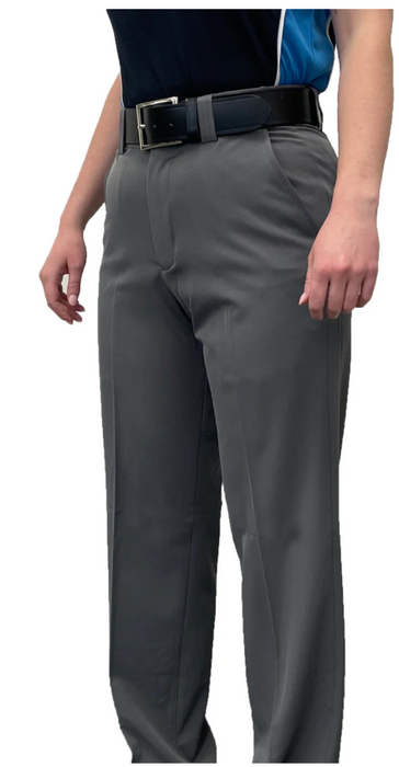 BBS360- "NEW" Women's Smitty "4-Way Stretch" FLAT FRONT COMBO PANTS with SLASH POCKETS "NON-EXPANDER"- Charcoal Grey and Heather Grey