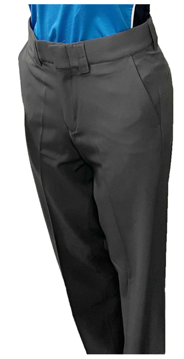 BBS361- "NEW" Women's Smitty "4-Way Stretch" FLAT FRONT PLATE PANTS with SLASH POCKETS "NON-EXPANDER"- Charcoal Grey and Heather Grey