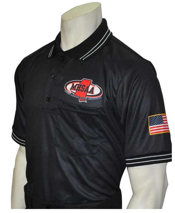 USA300MS - Smitty - Mississippi Baseball Short Sleeve Shirt Black